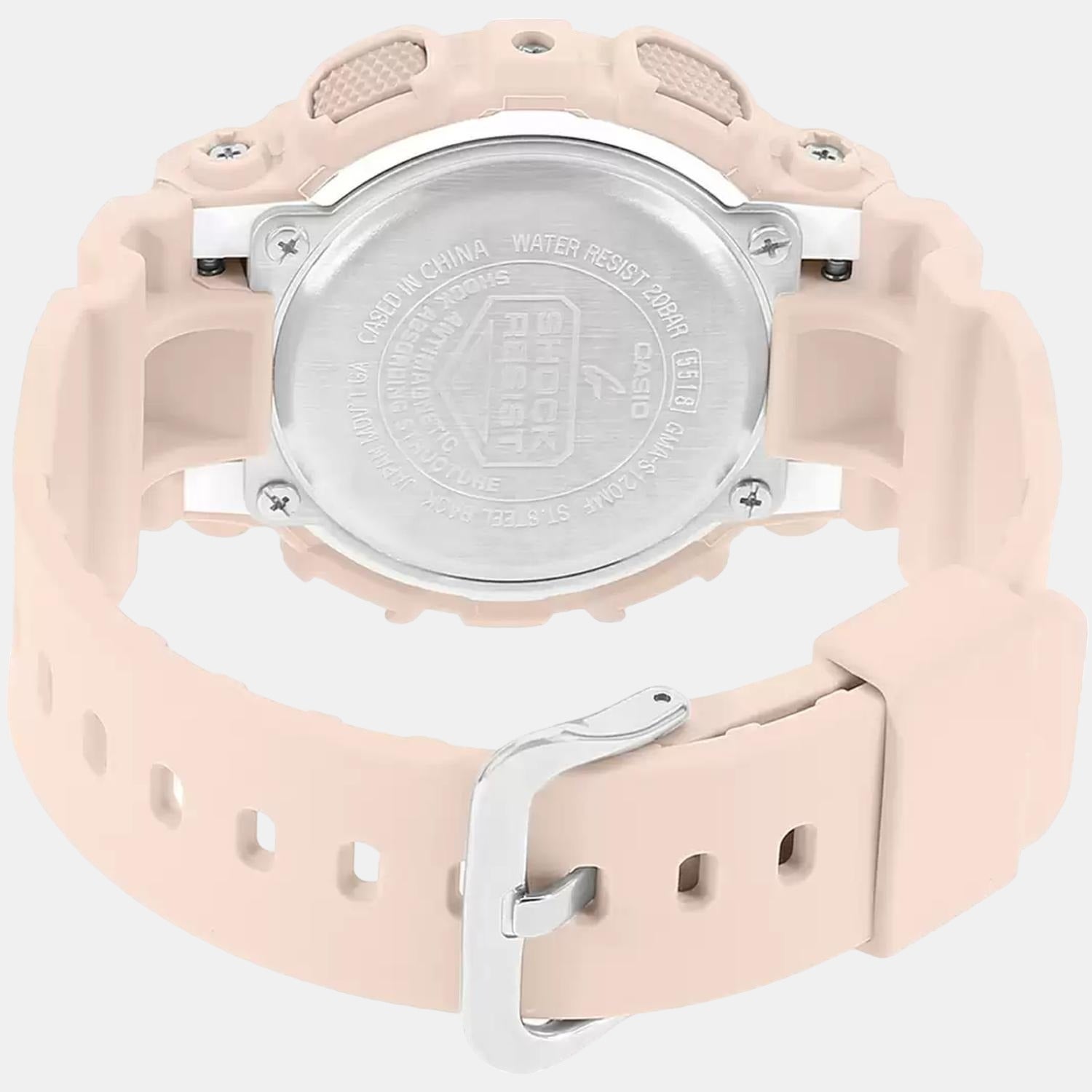 G-Shock Women Quartz Silver Dial Analog-Digital Resin Watch G732