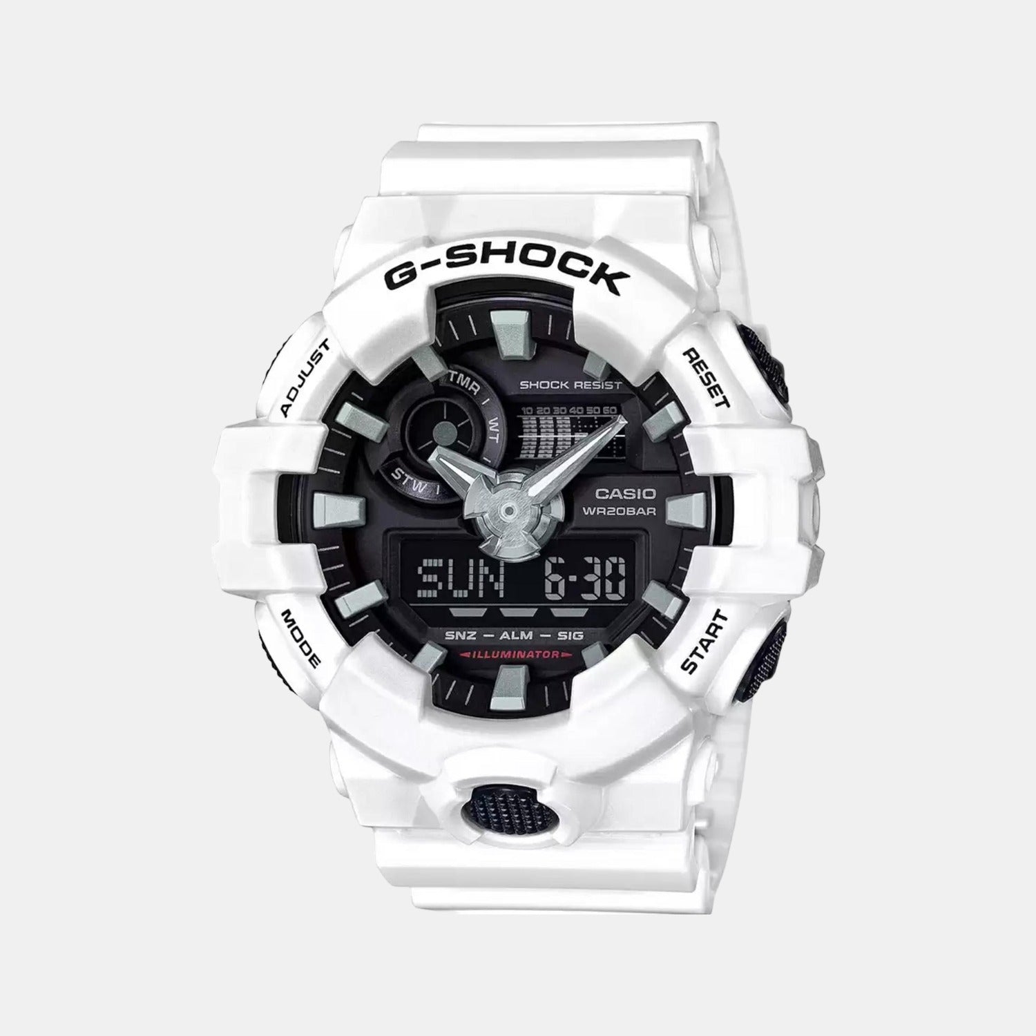 G-Shock Men Quartz Black Dial Analog-Digital Resin Watch G742