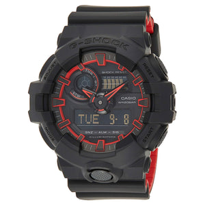 Casio G-Shock Black & Red Dial Men 53.4mm