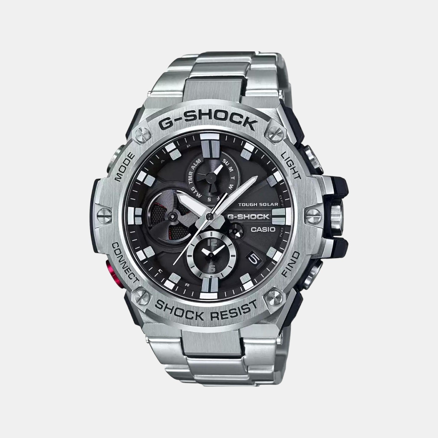G-Shock Men Quartz Black Dial Analog Stainless Steel Watch G790
