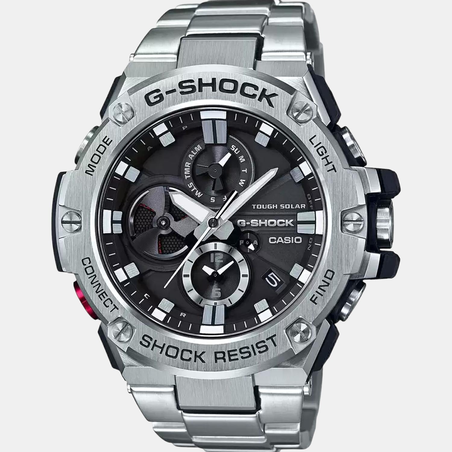 G-Shock Men Quartz Black Dial Analog Stainless Steel Watch G790