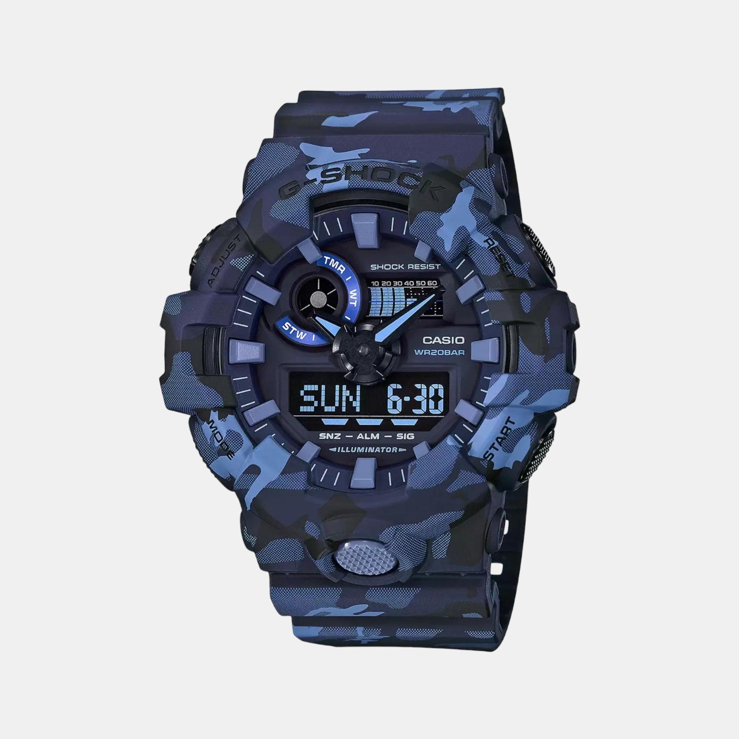 G-Shock Men Quartz Black Dial Analog-Digital Resin Watch G823