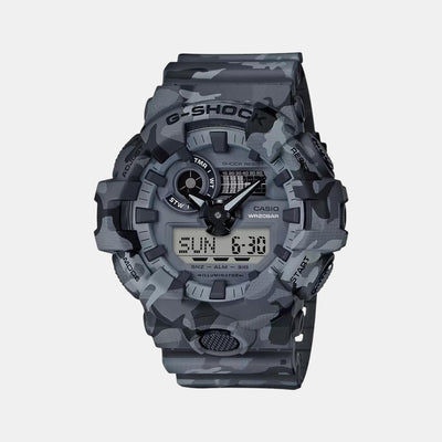 G-Shock Men Quartz Grey Dial Analog-Digital Resin Watch G825