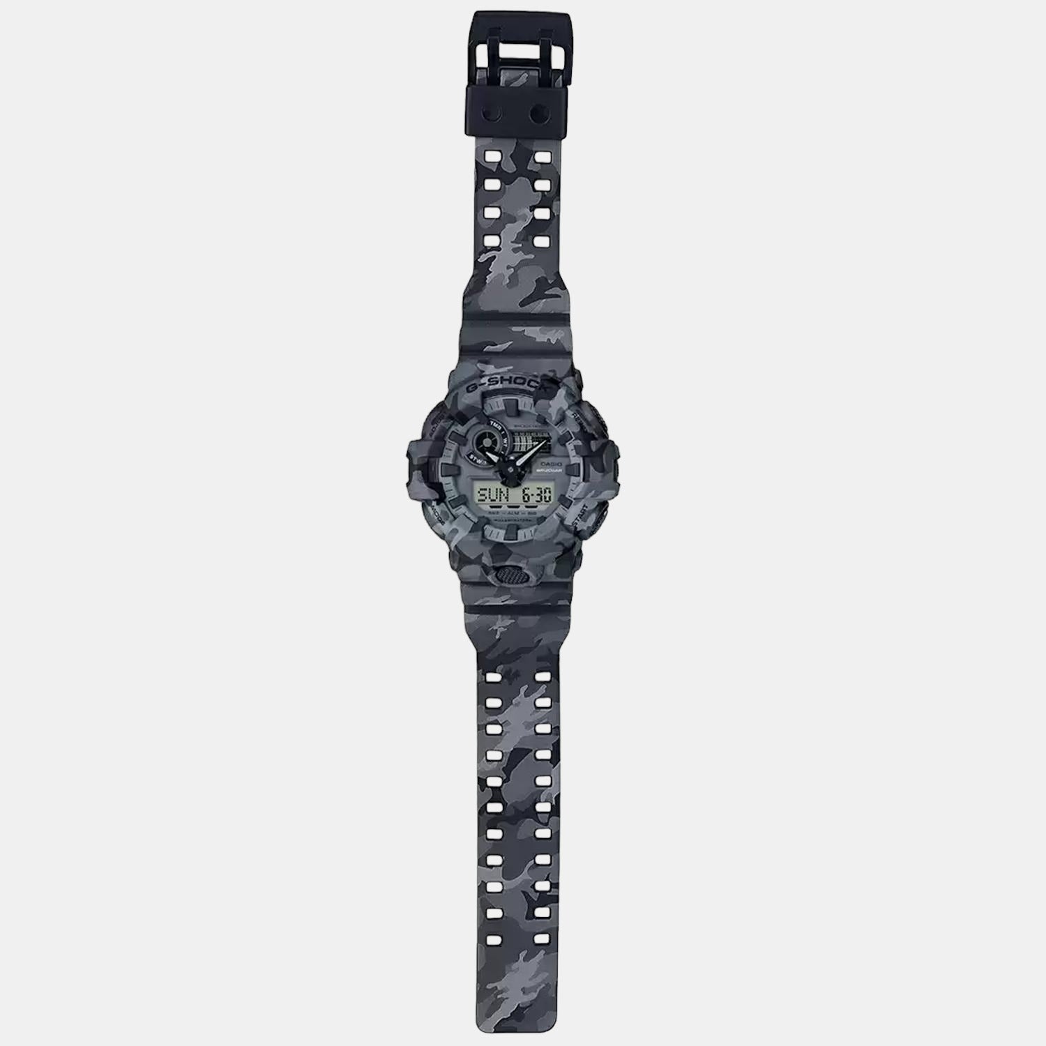 G-Shock Men Quartz Grey Dial Analog-Digital Resin Watch G825