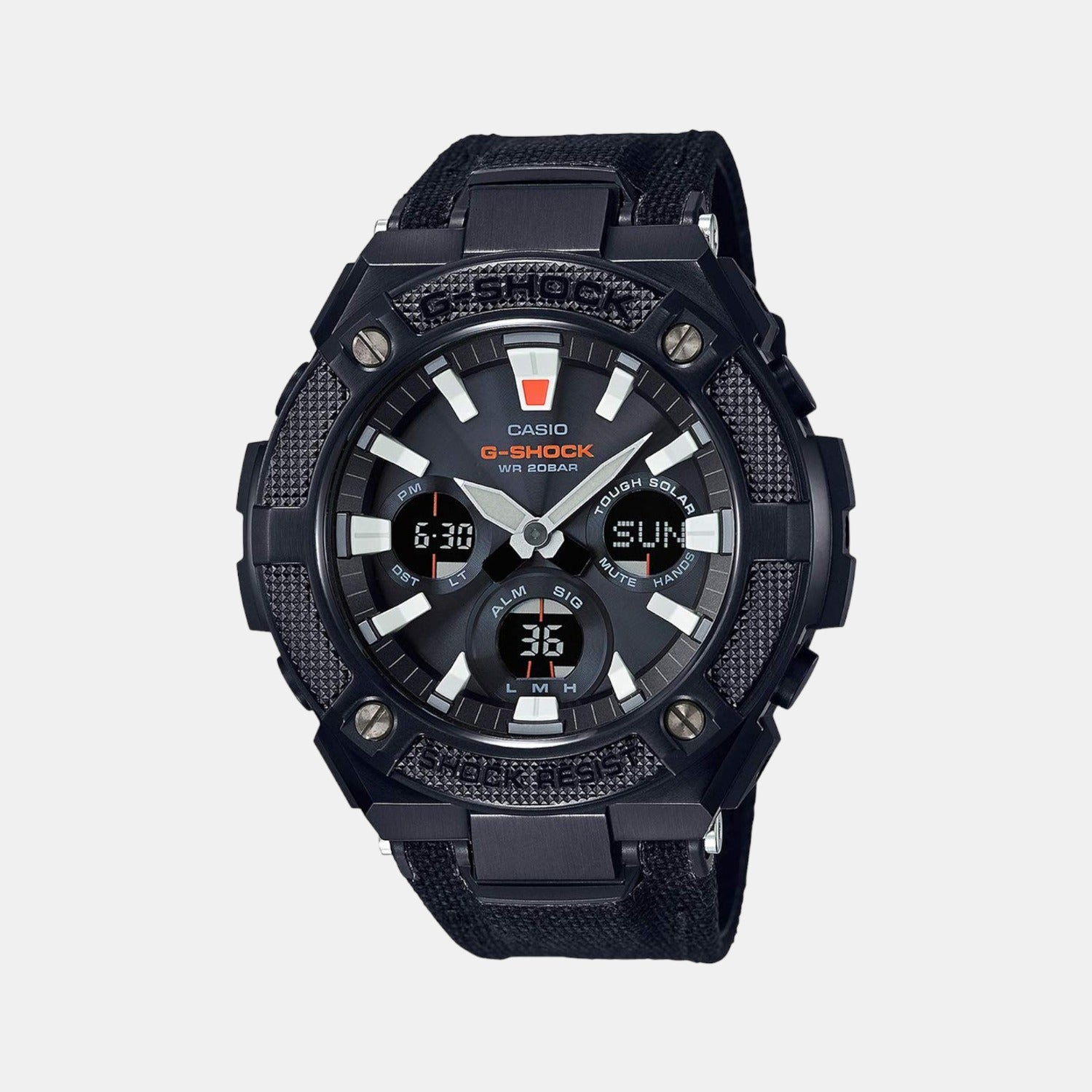 G-Shock Men Quartz Black Dial Analog-Digital Leather Watch G858
