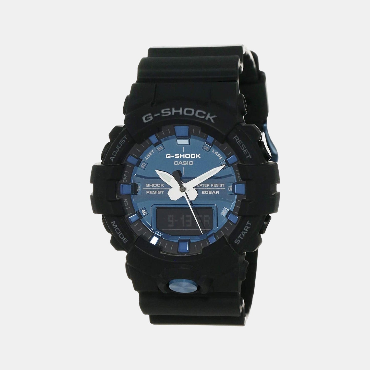 G-Shock Men Quartz Blue Dial Analog-Digital Resin Watch G874