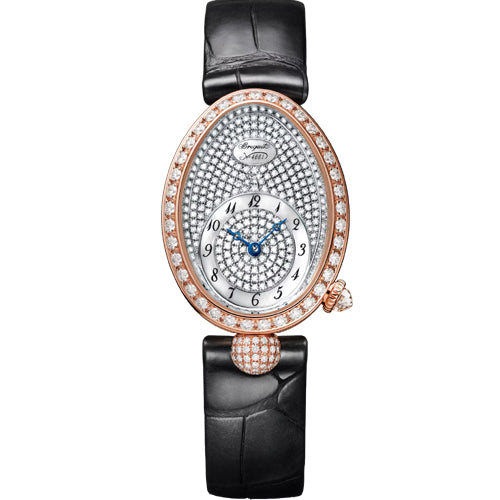 Breguet Reine de Naples 8928 Rhodium-Plated And Natural Pearly White Mother-Of-Pearl Dial Women 25mm G8928BR8D944DD0D3L