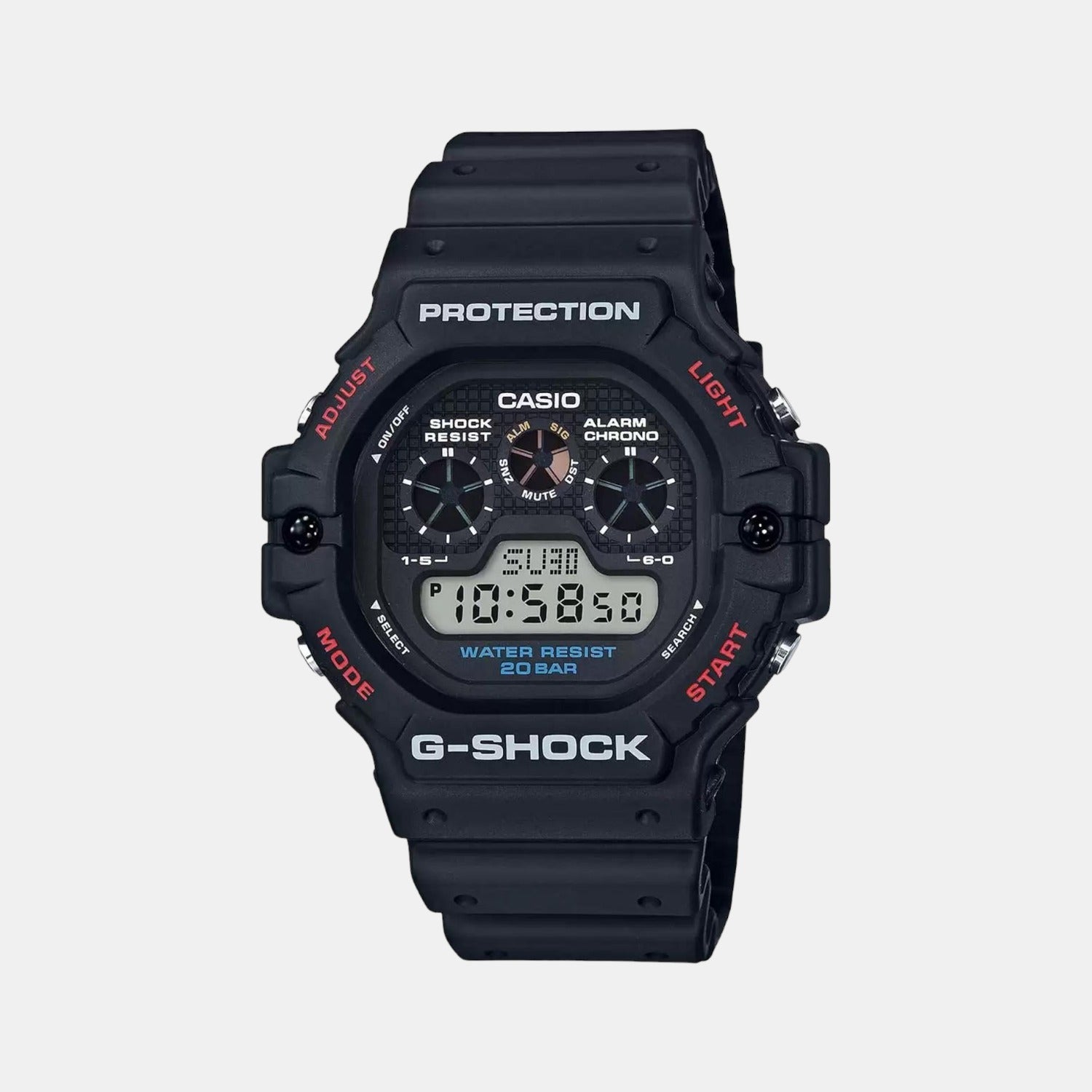 G-Shock Men Quartz Black Dial Digital Resin Watch G909