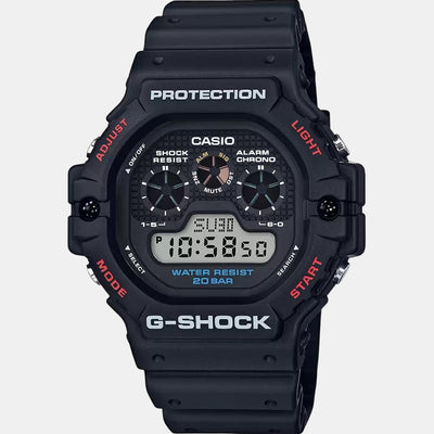 G-Shock Men Quartz Black Dial Digital Resin Watch G909