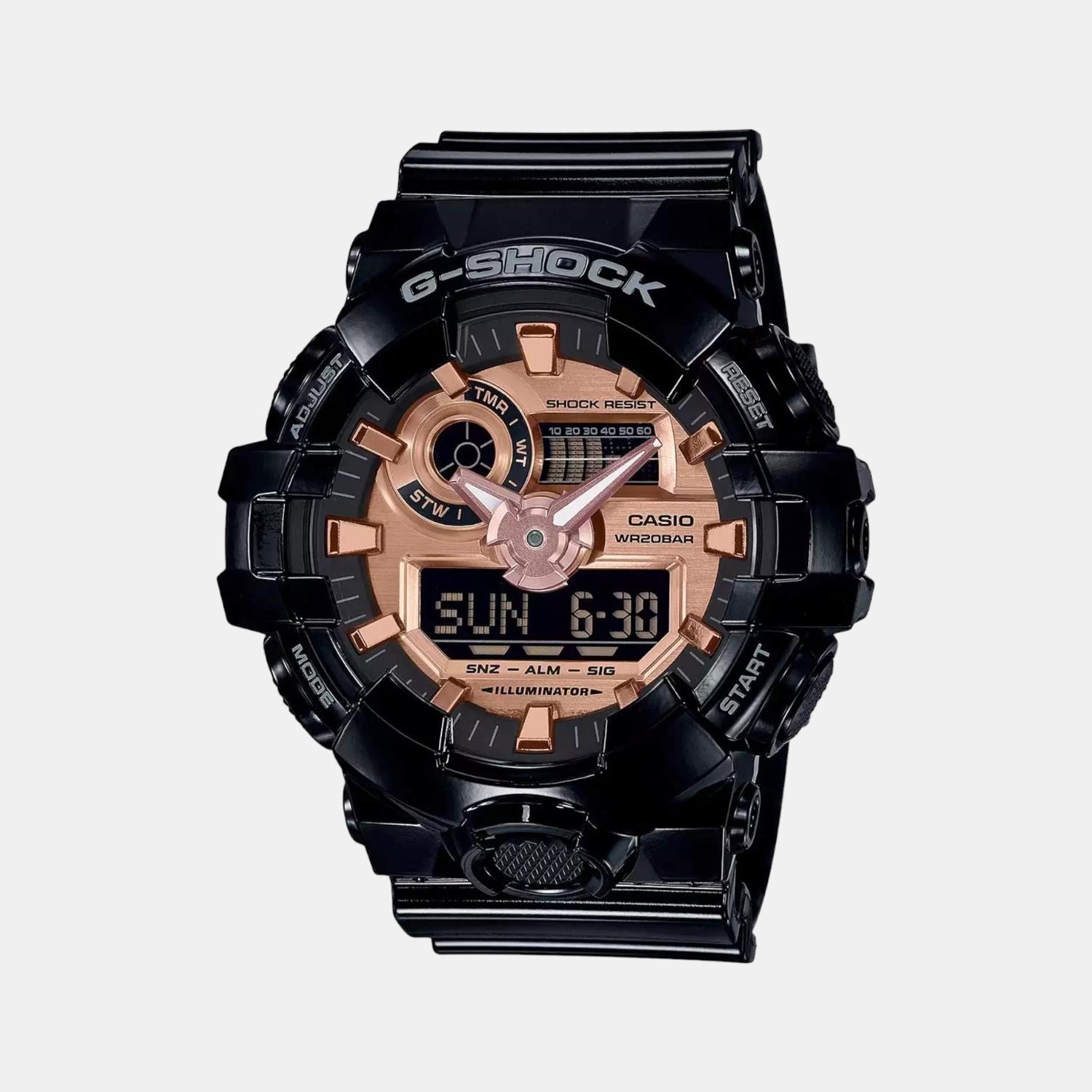 G-Shock Men Quartz Silver Dial Analog-Digital Resin Watch G938