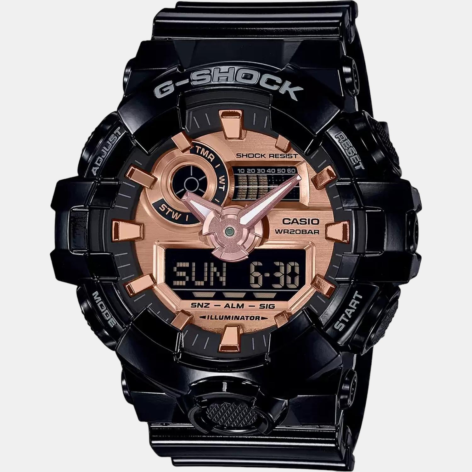 G-Shock Men Quartz Silver Dial Analog-Digital Resin Watch G938