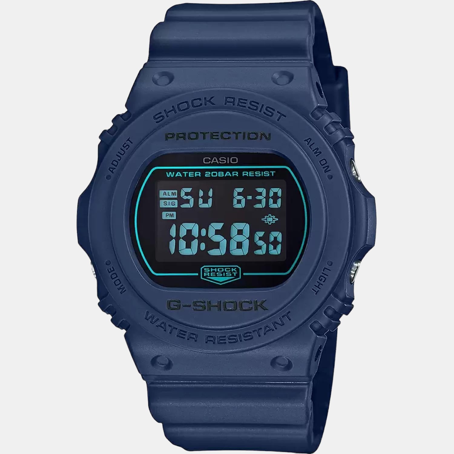G-Shock Men Quartz Black Dial Digital Resin Watch G966