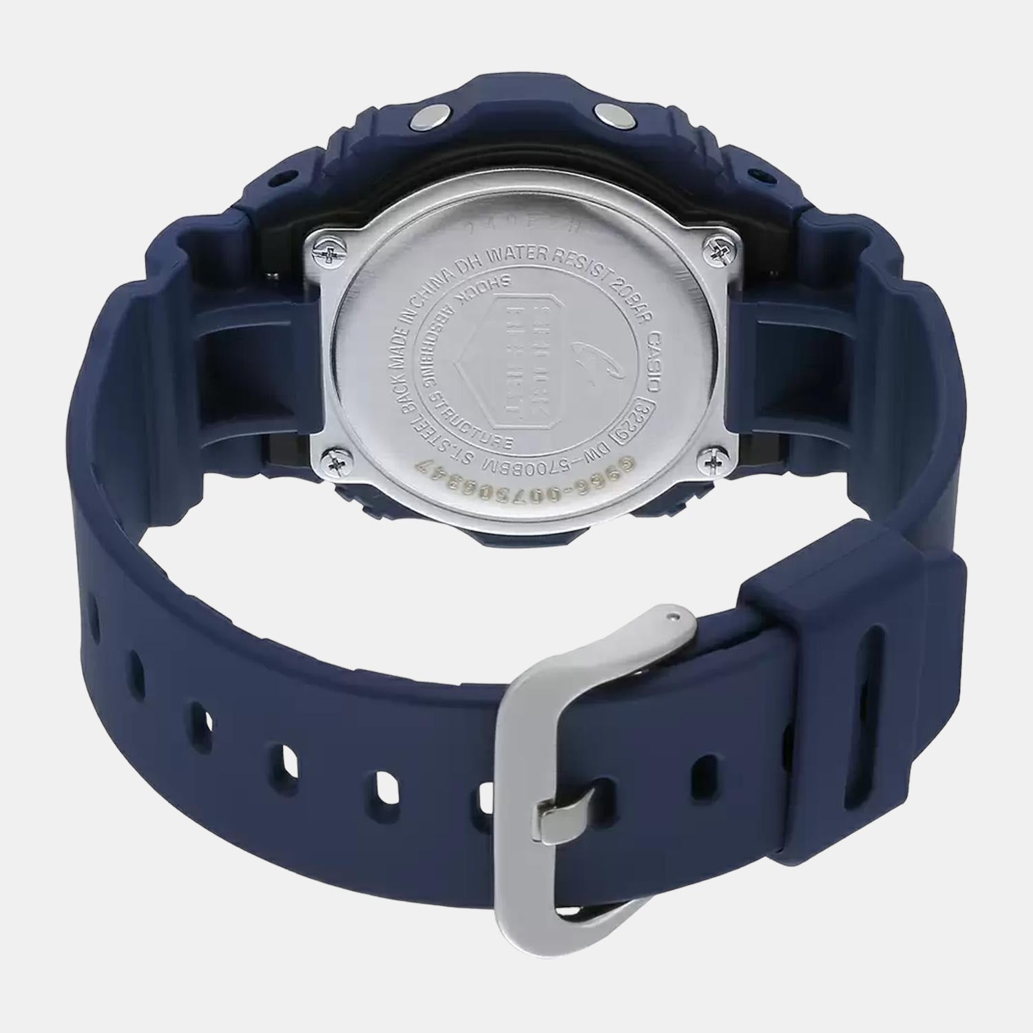 G-Shock Men Quartz Black Dial Digital Resin Watch G966