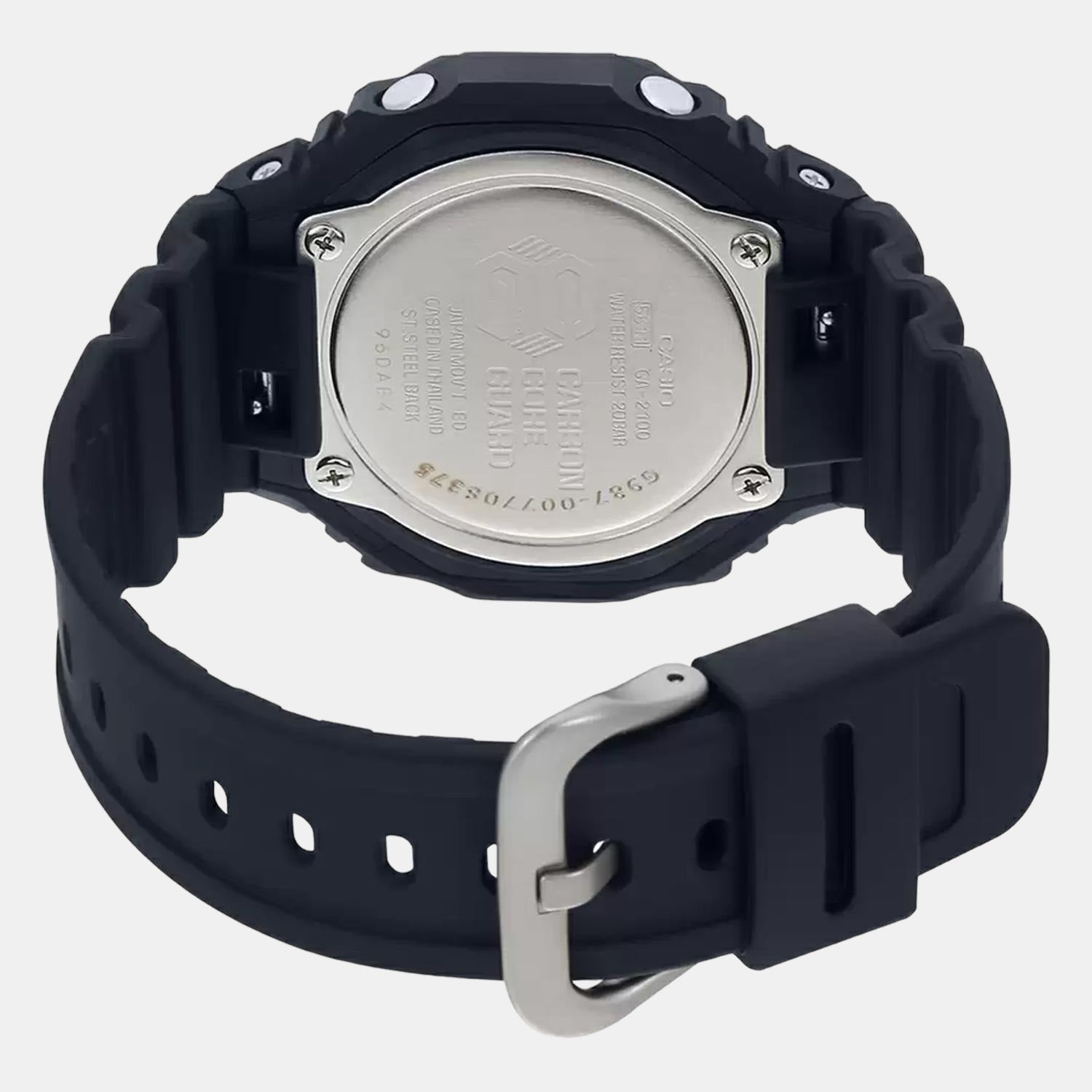 G-Shock Men Quartz Black Dial Digital Resin Watch G987
