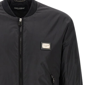 Dolce & Gabbana Logo Plaque Bomber Jacket