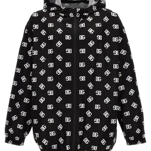 Dolce & Gabbana Logo Print Hooded Jacket