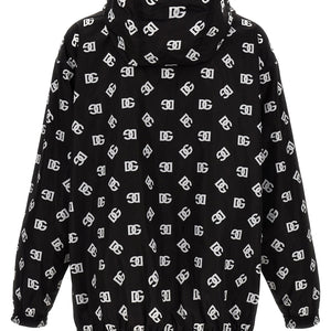 Dolce & Gabbana Logo Print Hooded Jacket