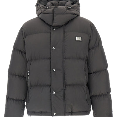Dolce & Gabbana Logo Patch Down Jacket