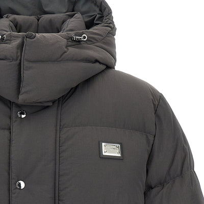 Dolce & Gabbana Logo Patch Down Jacket