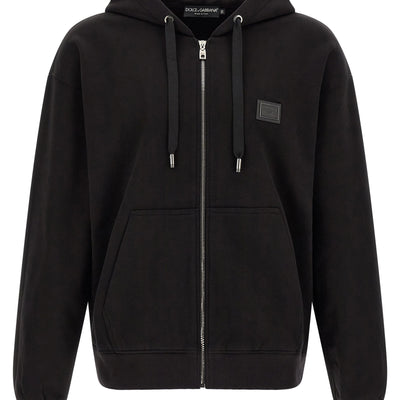 Dolce & Gabbana Logo Plaque Hoodie