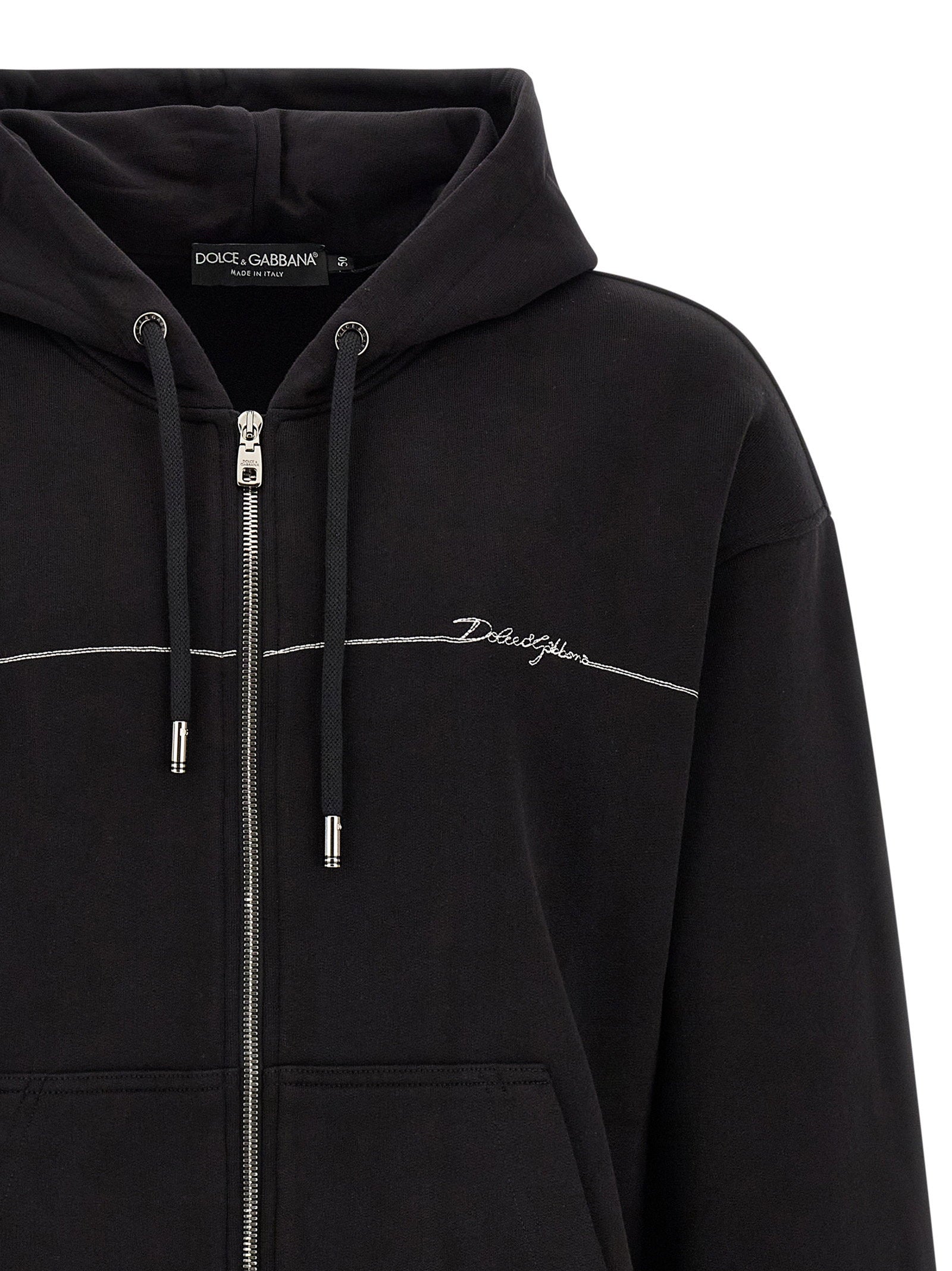 Dolce & Gabbana Logo Embroidery Hoodie