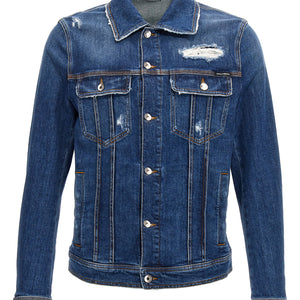 Dolce & Gabbana Denim Jacket With Used Effect