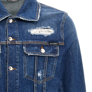 Dolce & Gabbana Denim Jacket With Used Effect