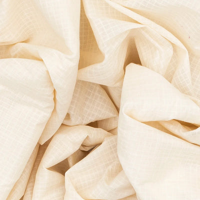 White Handloom Gadwal Silk Cotton Saree With Red Border-White