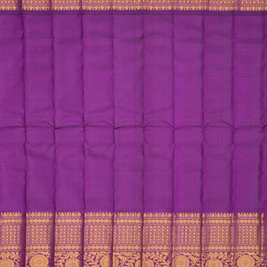 Bubble gum Pink Handloom Gadwal Silk Saree With Checks-BubbleGum Pink