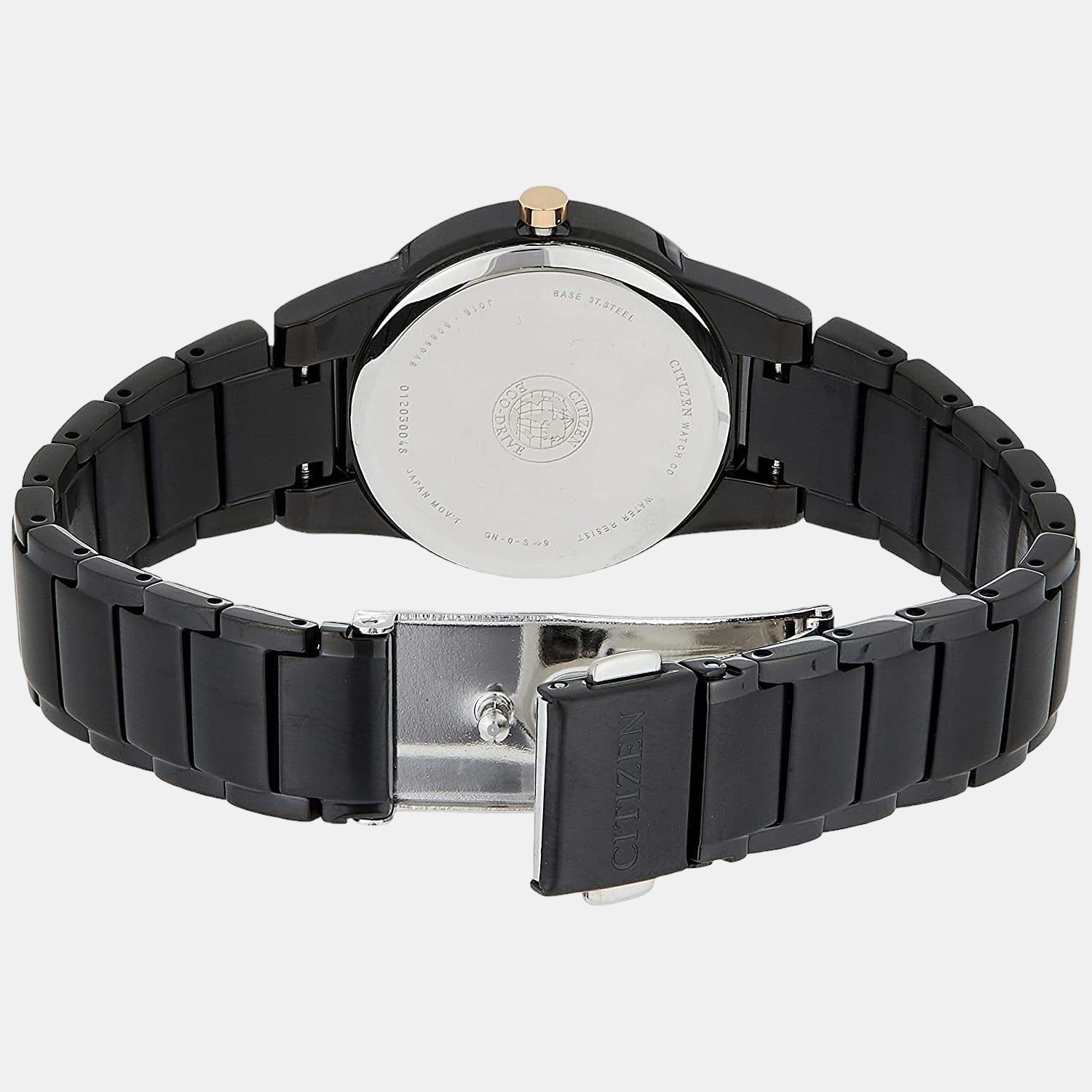 Axiom Women Quartz Black Dial Analog Stainless Steel Watch GA1055-57F