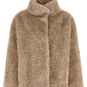 Herno Curled Shearling Effect Coat