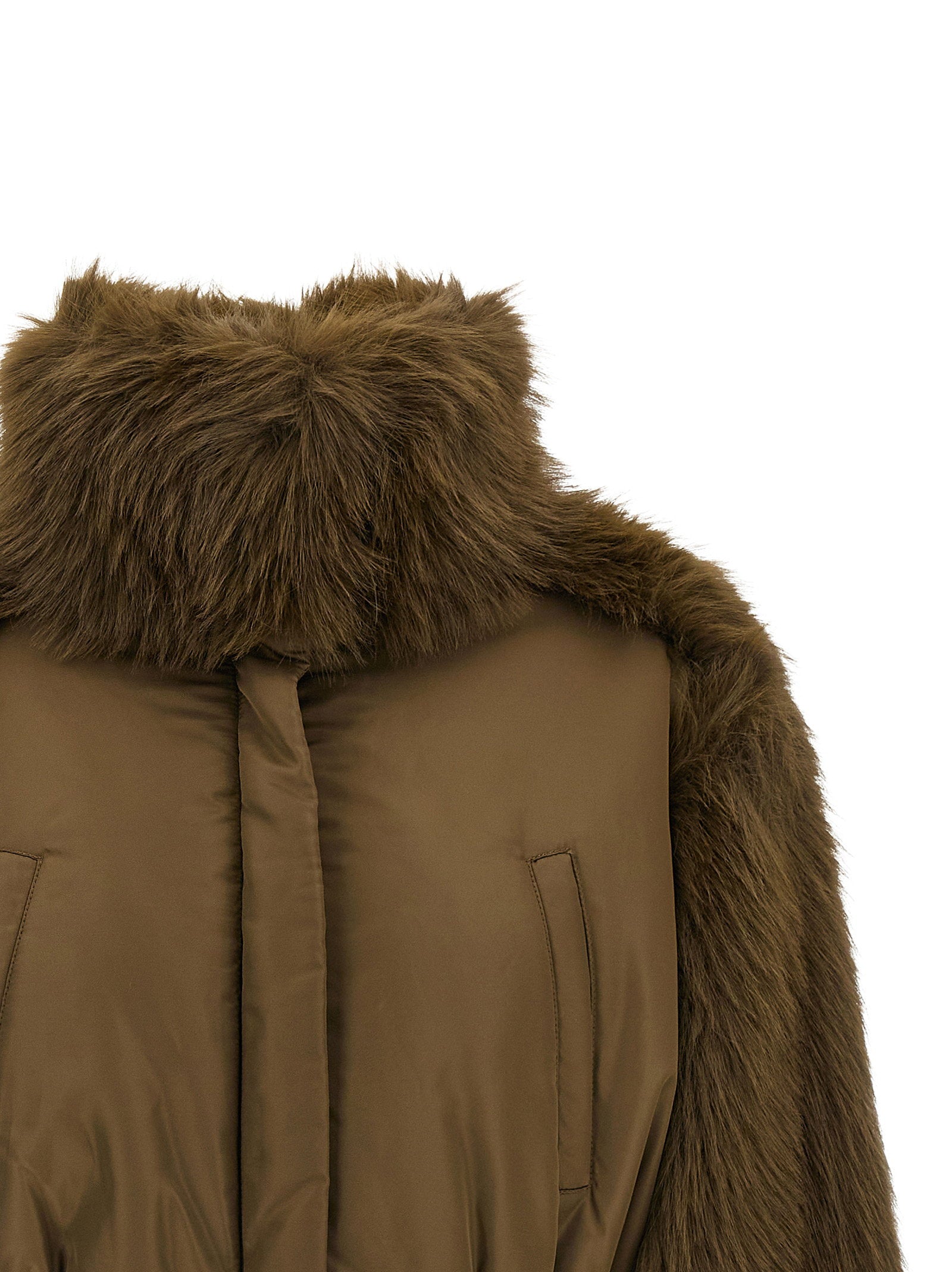 Fabiana Filippi Bi-material Short Jacket
