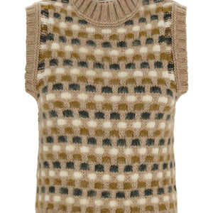 Marni Shetland Acquard Knit Vest
