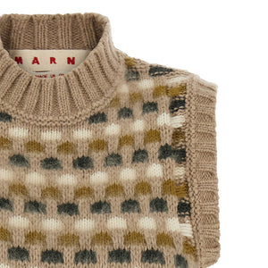 Marni Shetland Acquard Knit Vest
