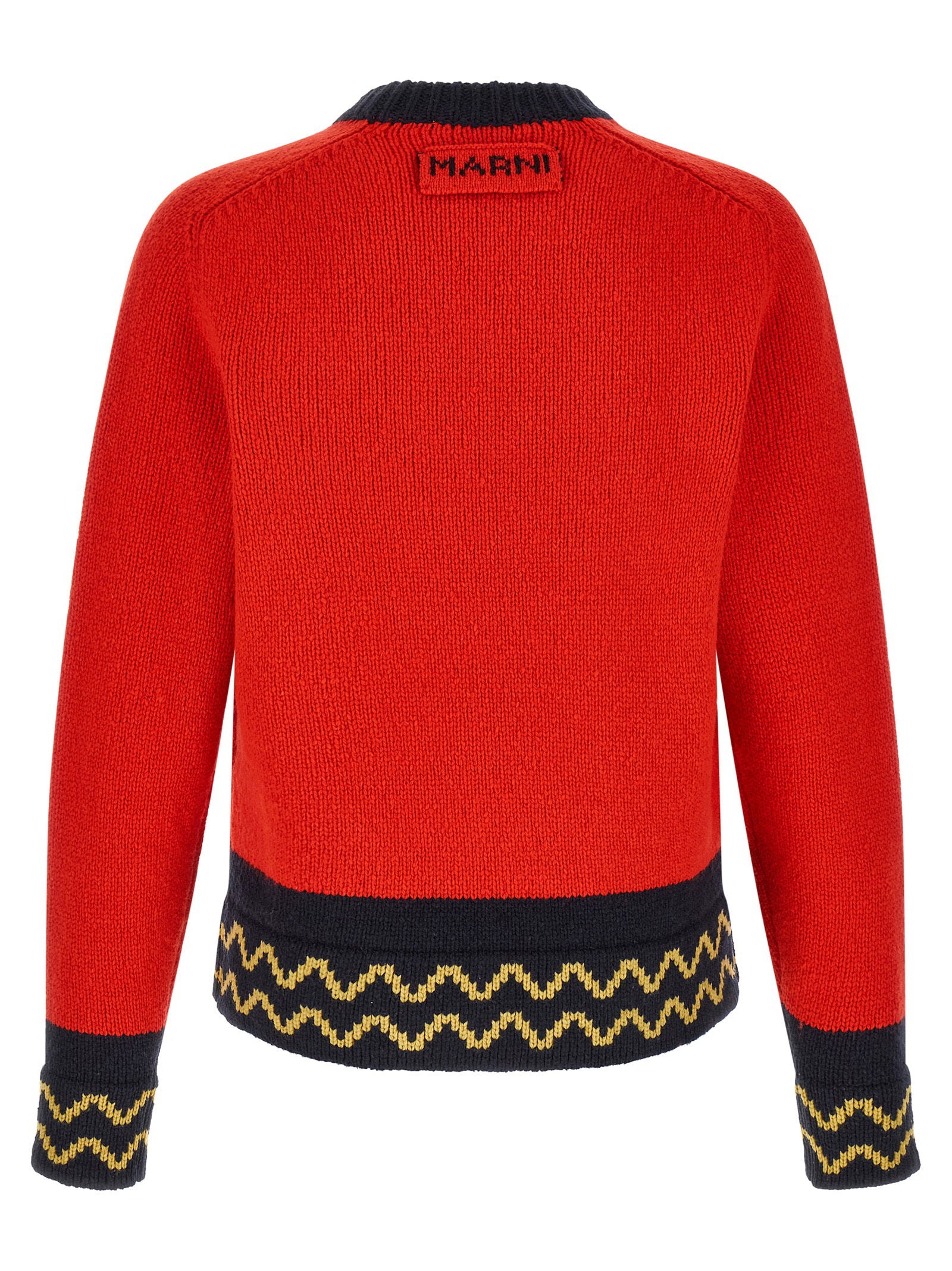 Marni Geometric Intarsia Sweater