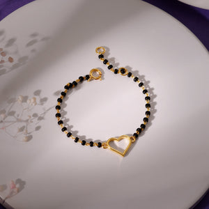 Gold Sacred Heart Kid Nazariya Bracelet (0-1 yrs)