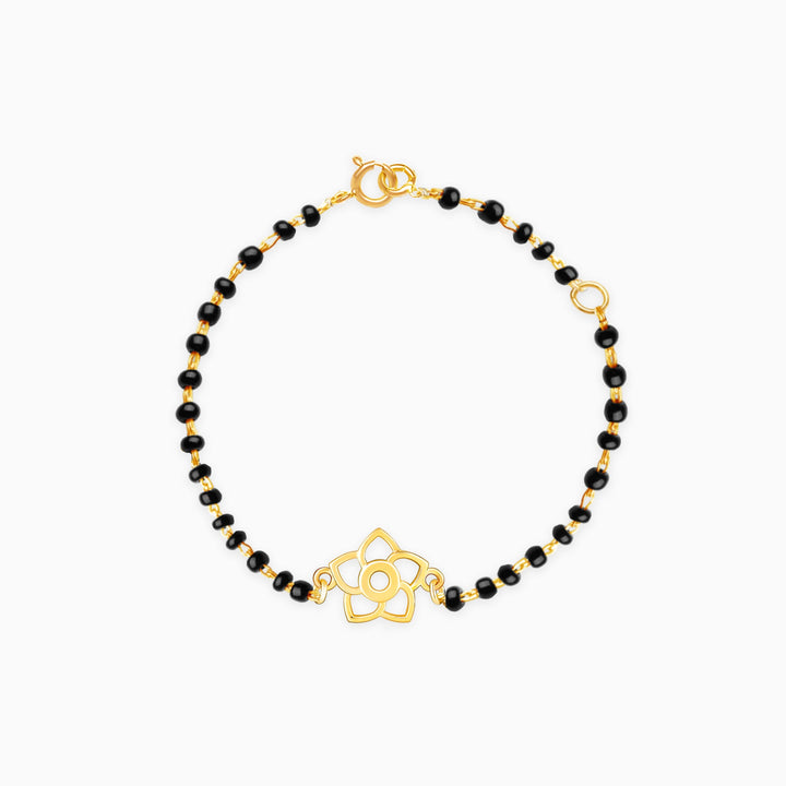 Gold Glorious Flower Kids Nazariya Bracelet (0-1 yrs)