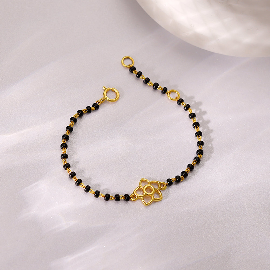 Gold Glorious Flower Kids Nazariya Bracelet (0-1 yrs)