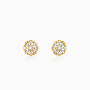 Gold Bloom Buddies Diamond Earrings