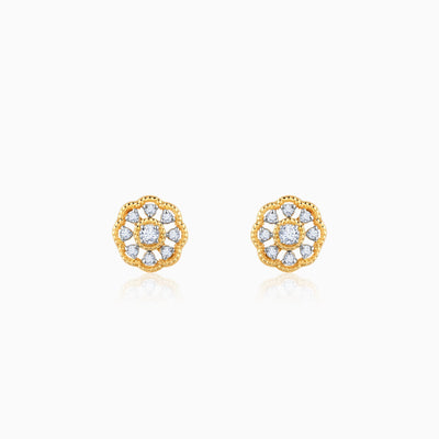 Gold Bloom Buddies Diamond Earrings