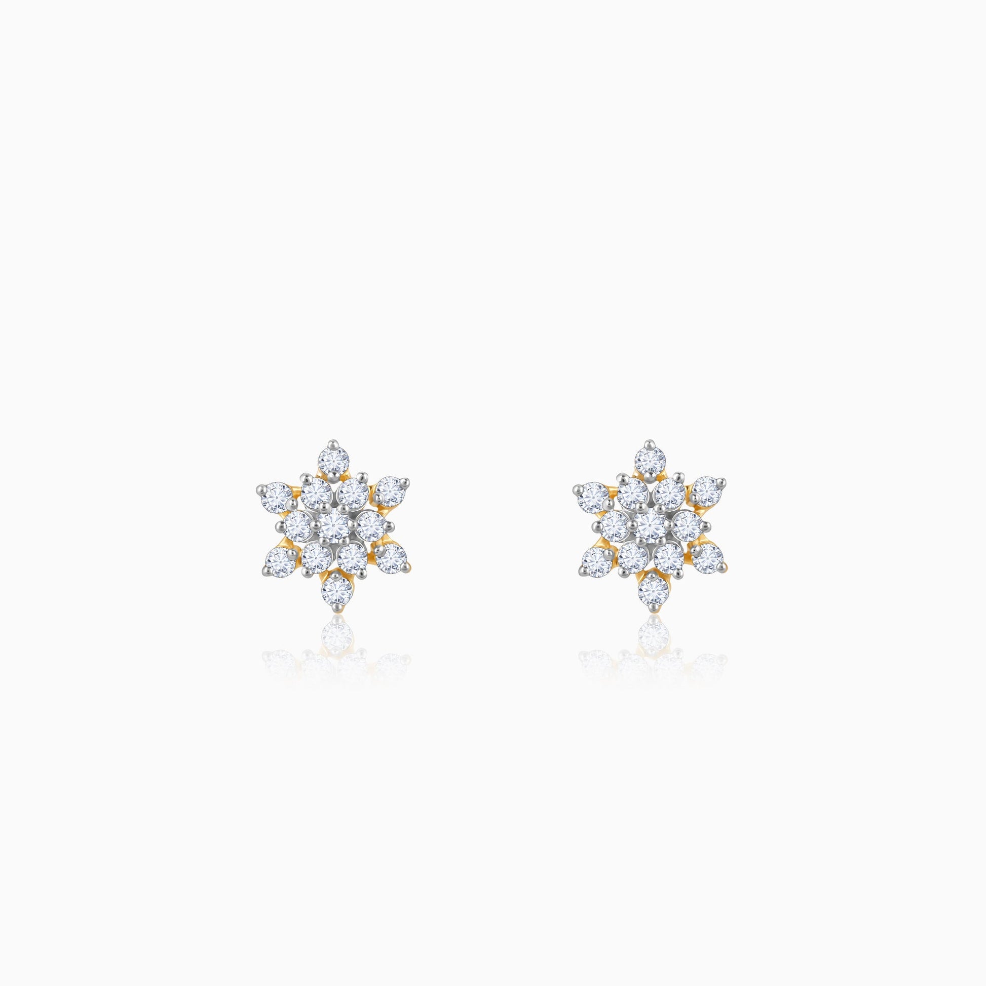 Gold Empress Spark Diamond Earrings