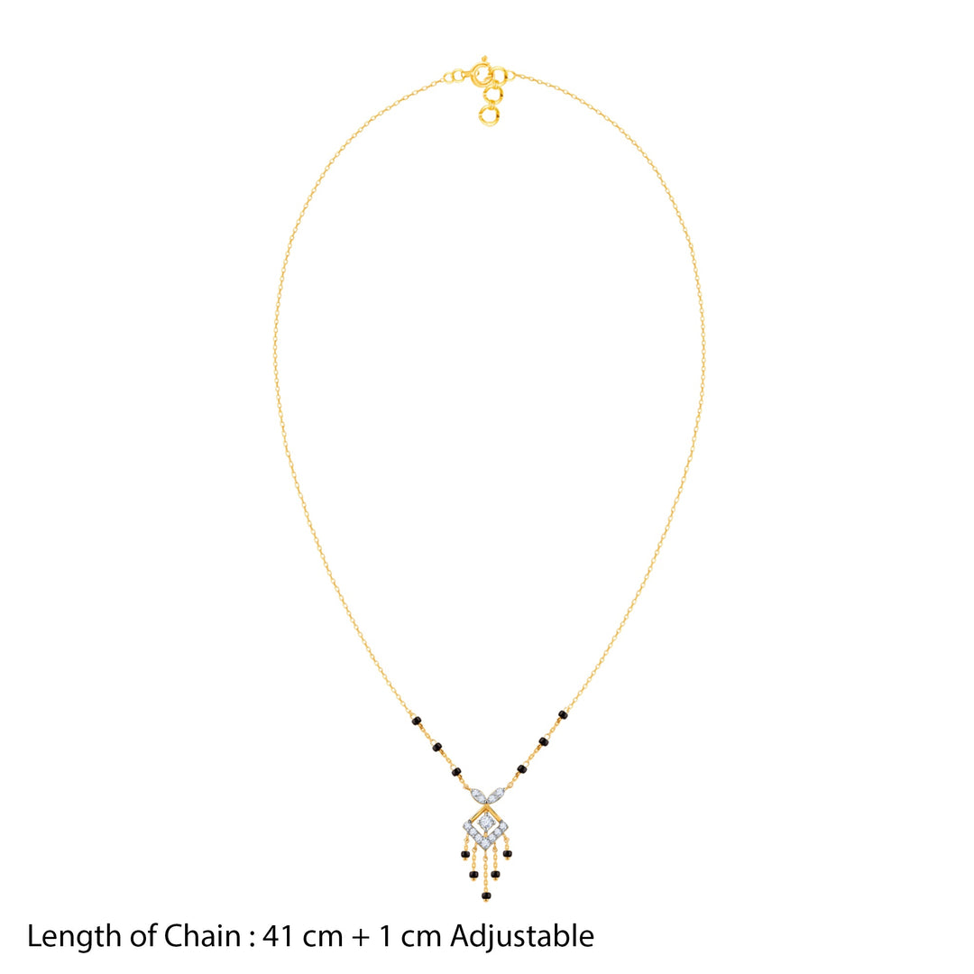 Gold Komal Diamond Mangalsutra