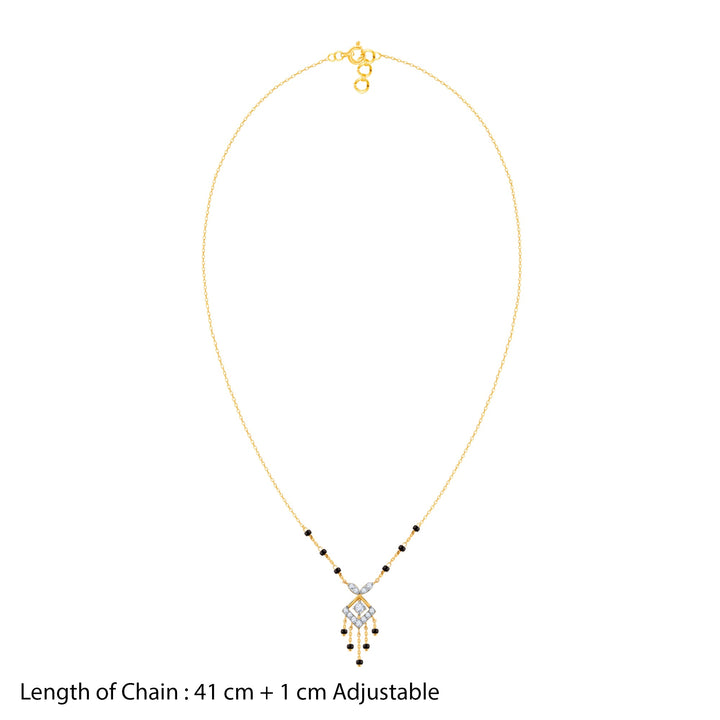 Gold Komal Diamond Mangalsutra