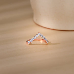 Rose Gold Vanki Diamond Ring