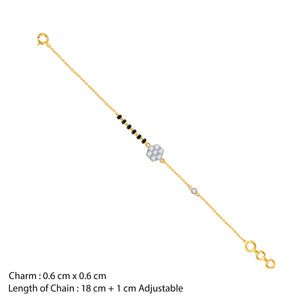 Gold Siya Diamond Mangalsutra Bracelet