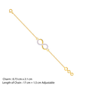 Gold Infinity Magic Diamond Bracelet