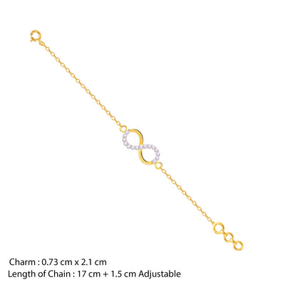 Gold Infinity Magic Diamond Bracelet