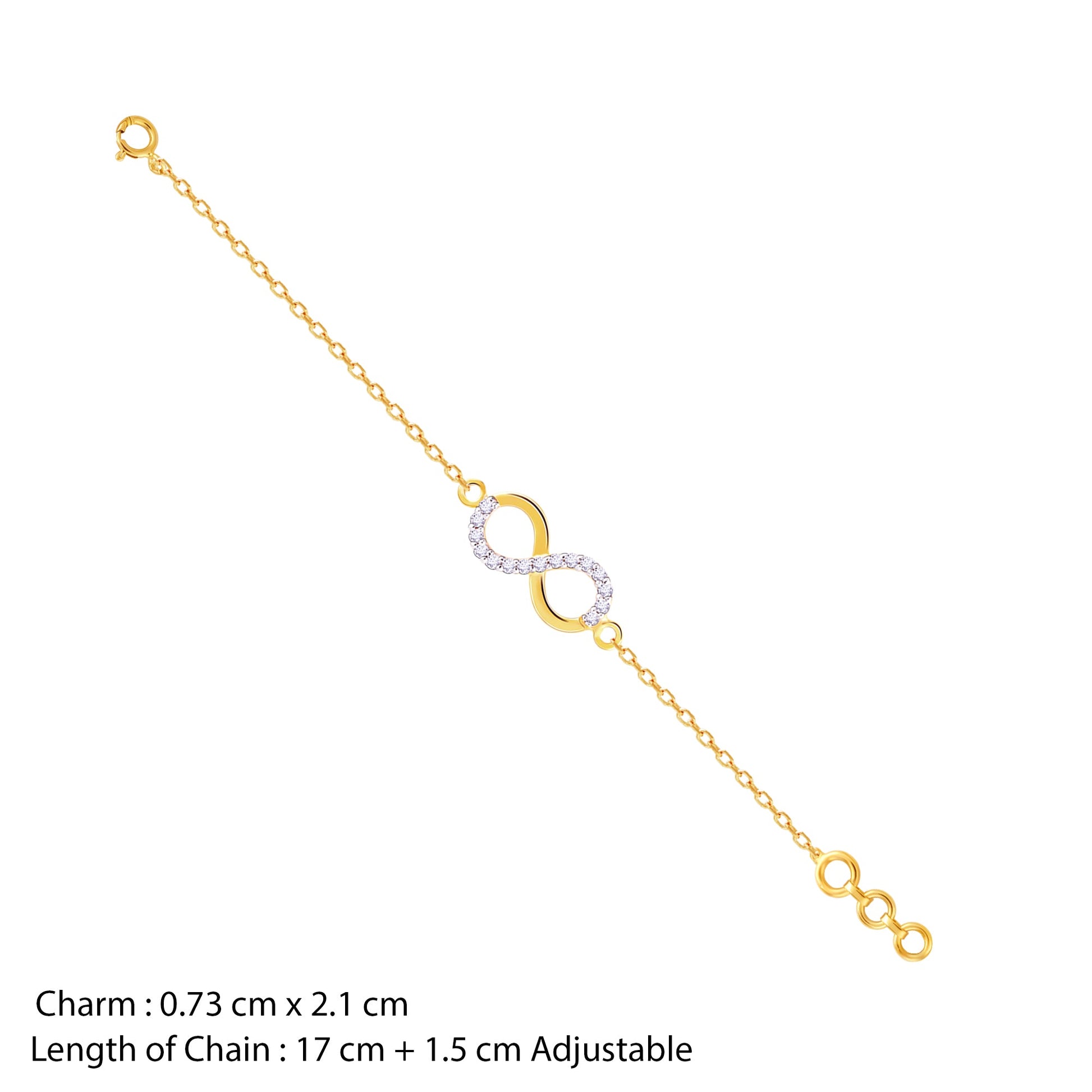 Gold Infinity Magic Diamond Bracelet