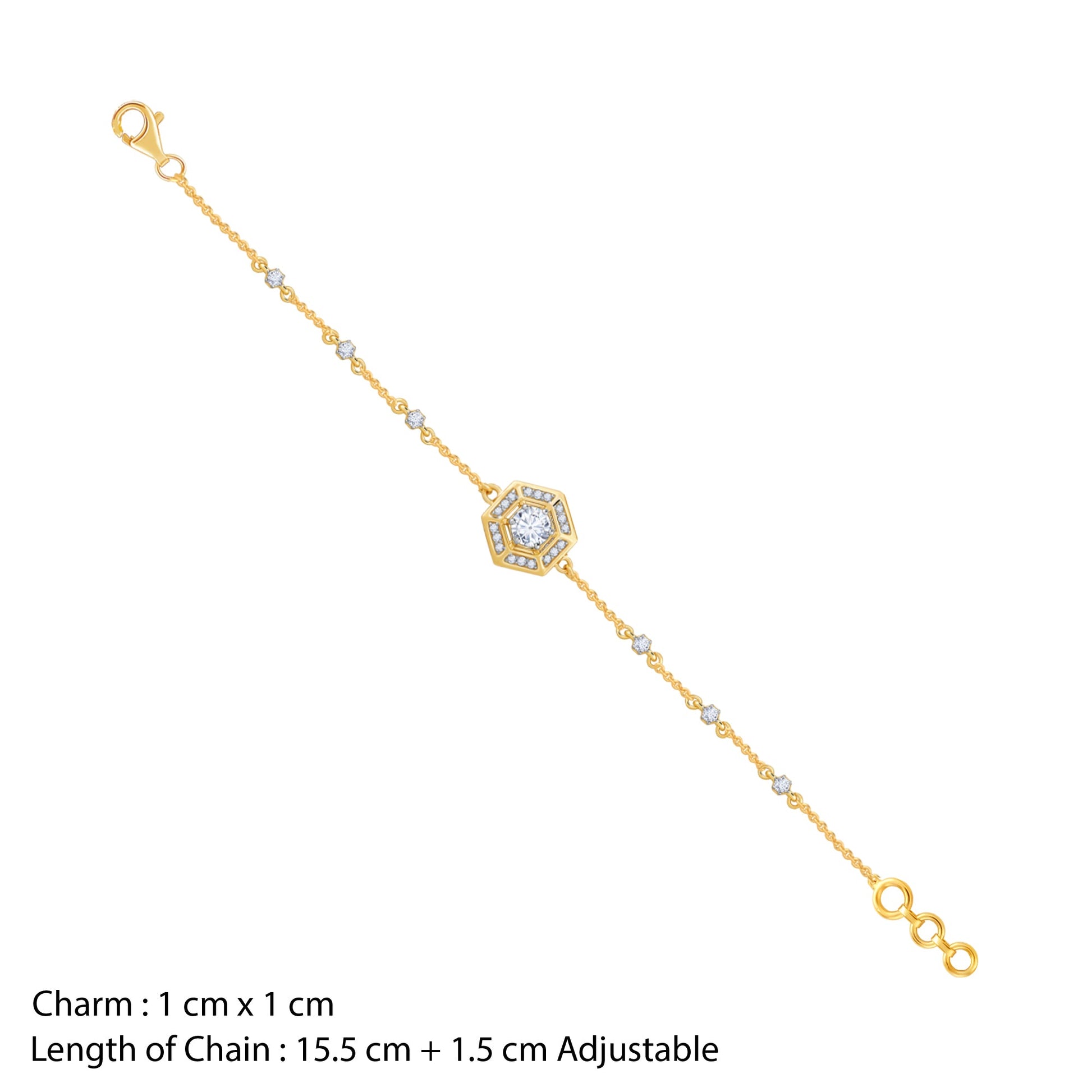 Gold Lithos Diamond Bracelet
