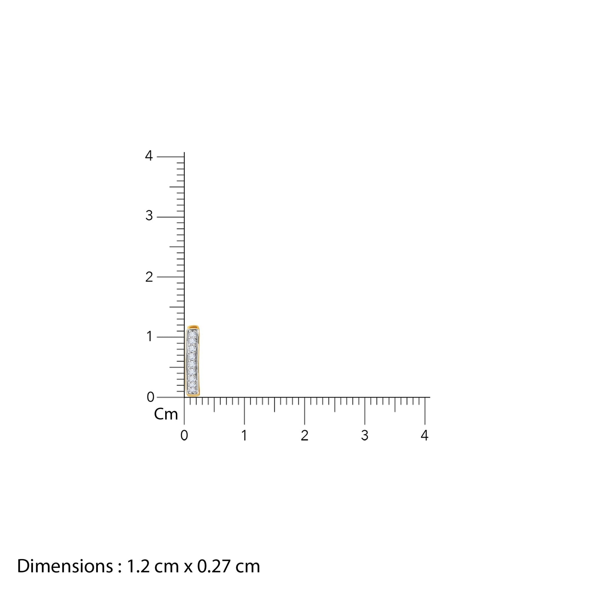 Gold Elegance Diamond Hoop Earrings